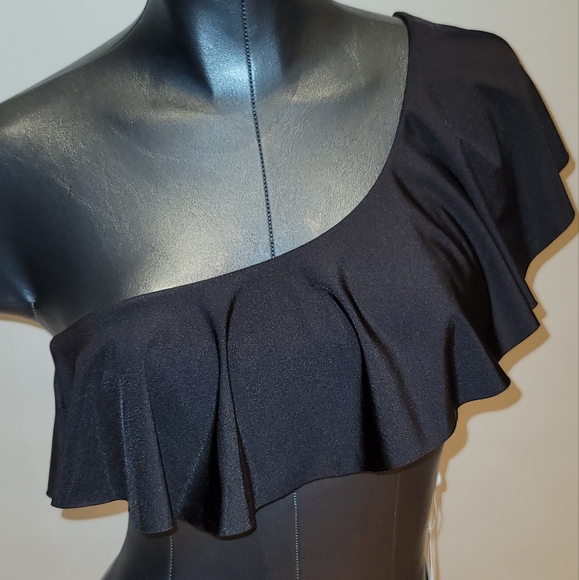 Trina Turk ATLAS ONE SHOULDER RUFFLE BANDEAU - Sizes 4, 8, 12 - Brand New - Picture 5 of 8